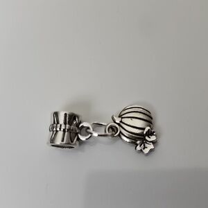 pumpkin Charm for European Style Bracelets Fits Pandora Systems